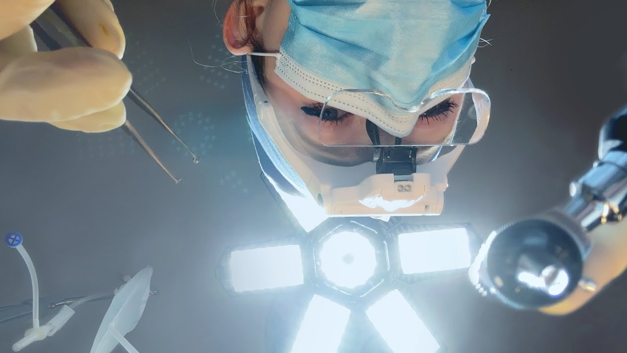ASMR Hospital Ear Reconstruction Surgery | Anesthesiologist, Surgery & Post-Op Nurse Exam