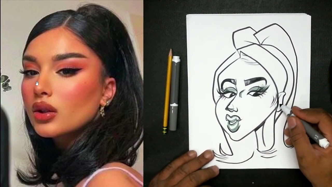 How to Draw a Female Caricature