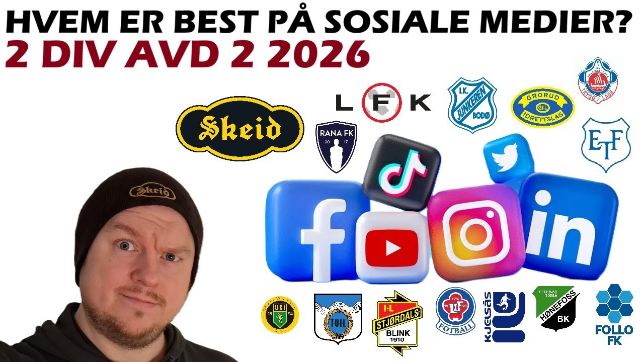Hvilket lag er best på sosiale medier?