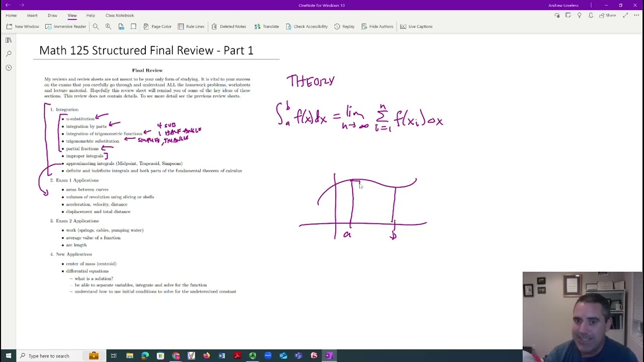 Math 125 Structured Final Review - Part 1