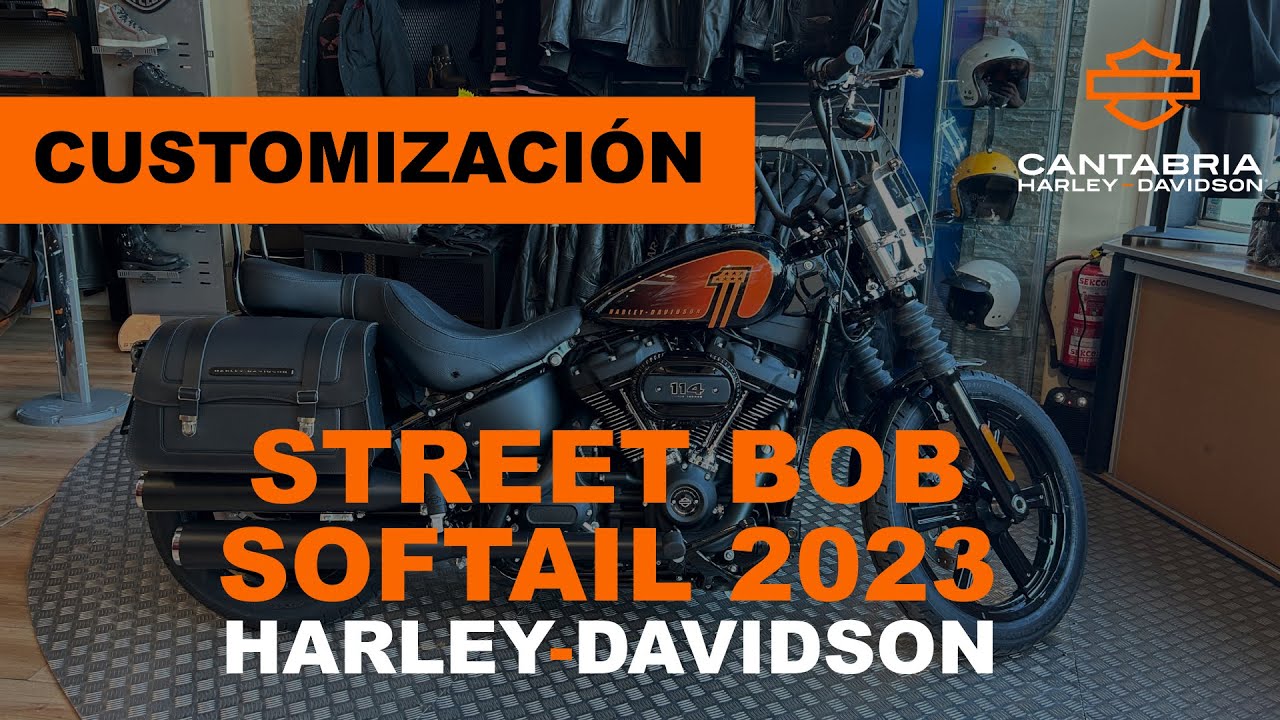 Customización Softail Street Bob 2023 | Harley-Davidson FXBBS Custom | Pack Touring | Cantabria H-D