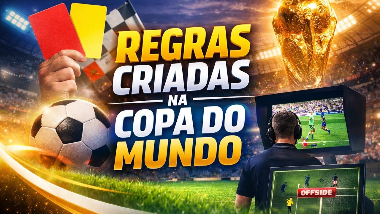 A copa do mundo é o momento de inovar no futebol e vou apresentar 5 regras que mudaram o esporte 