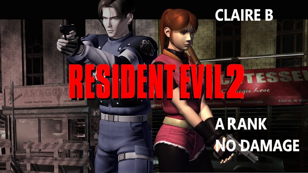 [PS1] Resident Evil 2 Claire B (A Rank / No Damage)