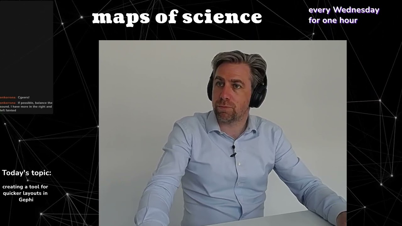 Scientiometrics project - #9 - detour: spatializing a big network