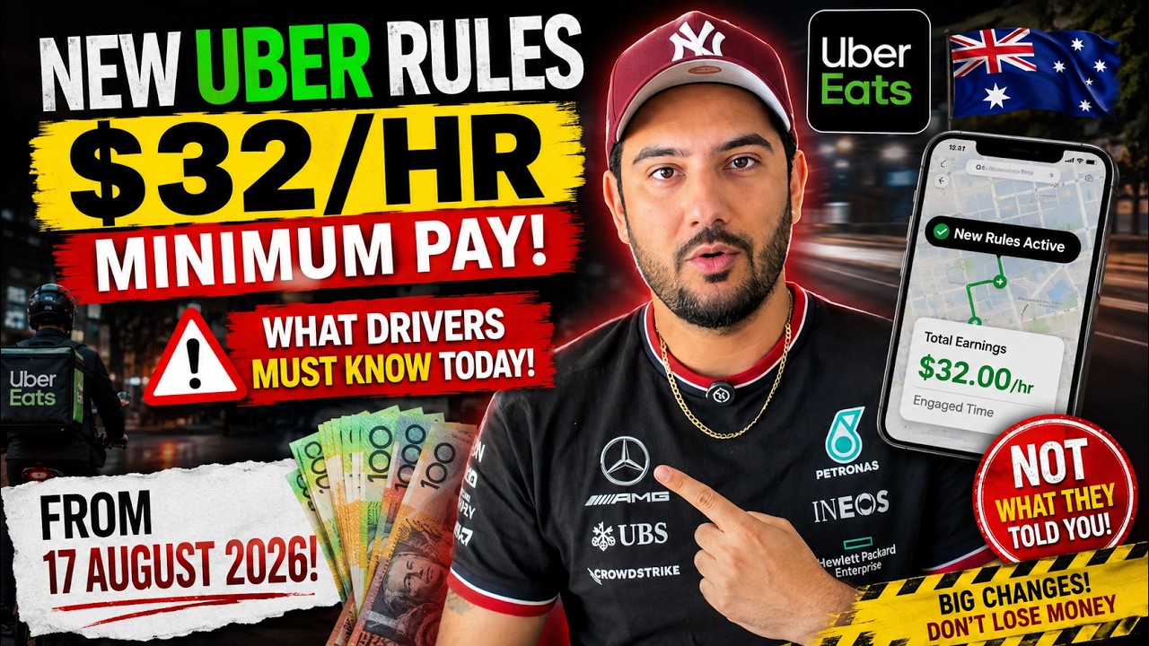 NEW Uber Eats Rules in Australia: $32 Minimum Pay for Uber Eats Drivers?