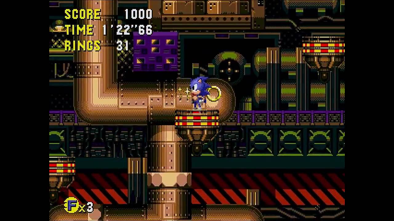 Sonic CD (J) - Wacky Workbench 1 All time zones