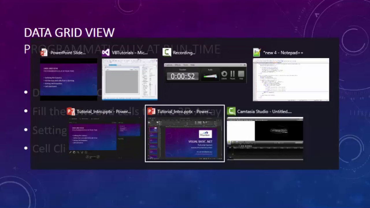 Visua Basic Tutorial 14 - DataGridView Programmatically