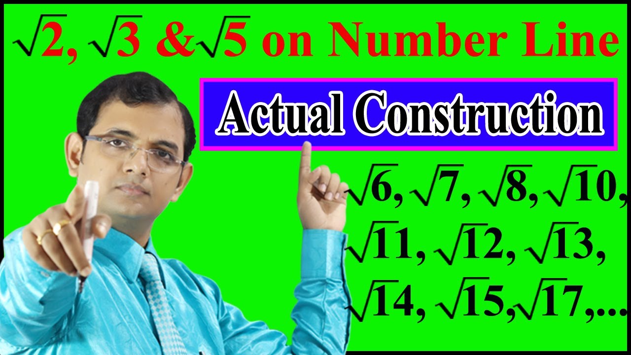 √2, √3 & √5 on number line || Represent root 2, root 3 and root 5 on number line