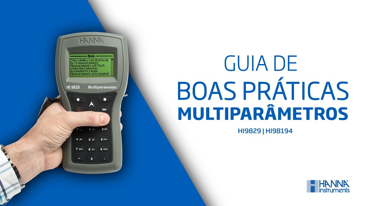 Boas Práticas Gerais com Seu Equipamento Multiparâmetro