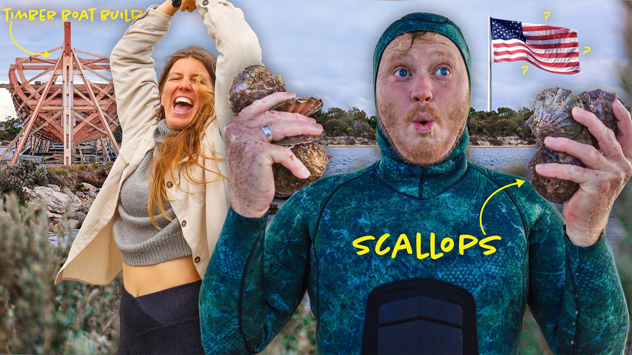 An American River in Australia? (Scallop Diving & Cook)