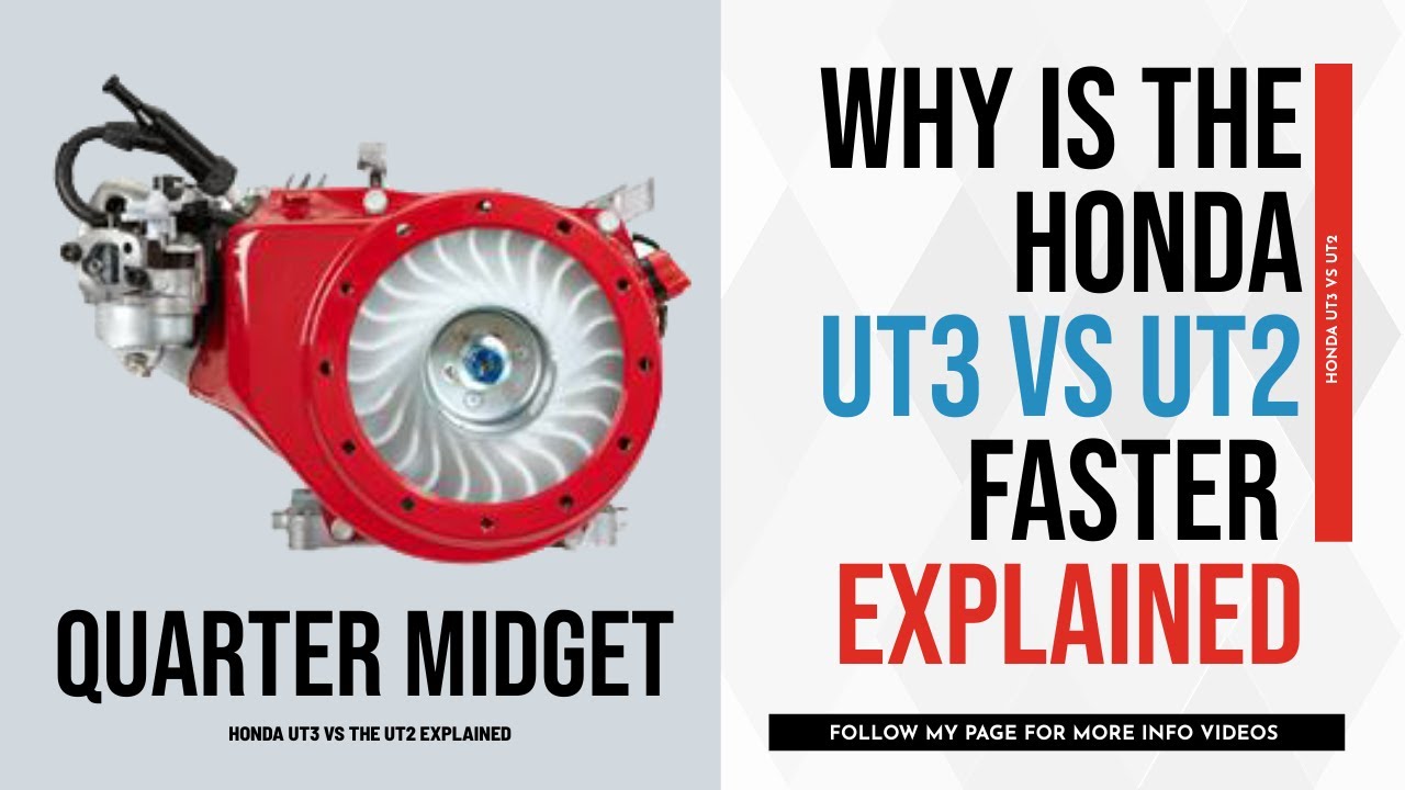 Why is the Honda 120, UT3 faster than UT2 for quarter midgets?  - You will want to see this!