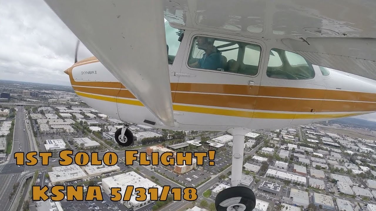 1st SOLO | John Wayne Airport | ATC Audio