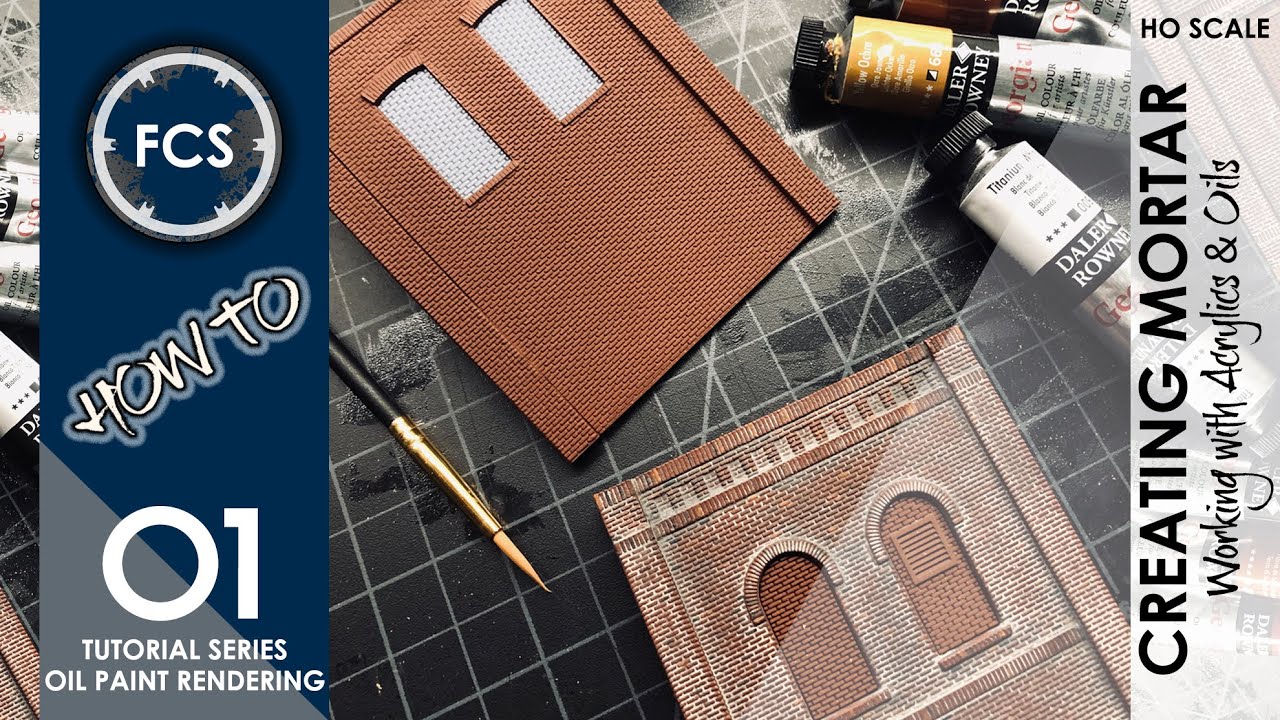 How To Paint HO Scale Mortar
