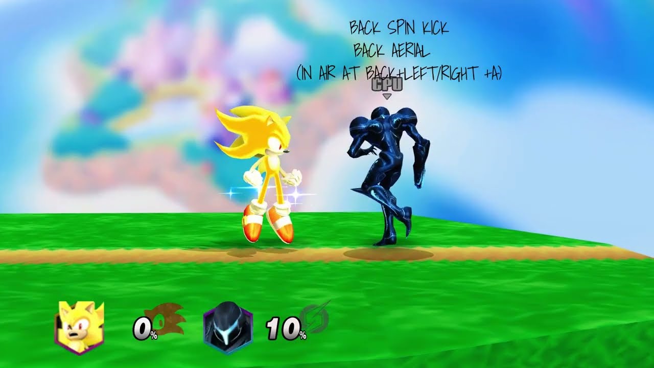 PROJECT M EX REMIX 0.95 B SUPER SONIC MOVESET SHOWCASE