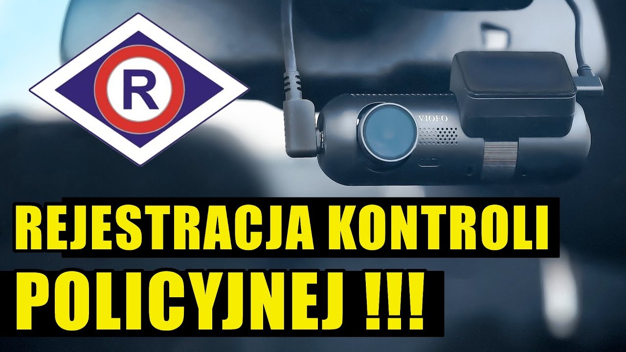 3 kanałowy rejestrator samochodowy Viofo T130 z rejestracją kontroli policyjnej