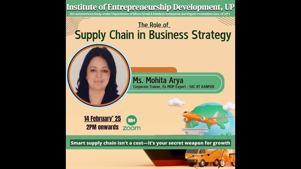 SCM(14 feb)-The Role of Supply Chain in Business Strategy-Ms. Mohita Arya