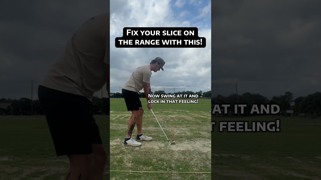 Swinging over the top creates a nasty slice… this will help fix that!