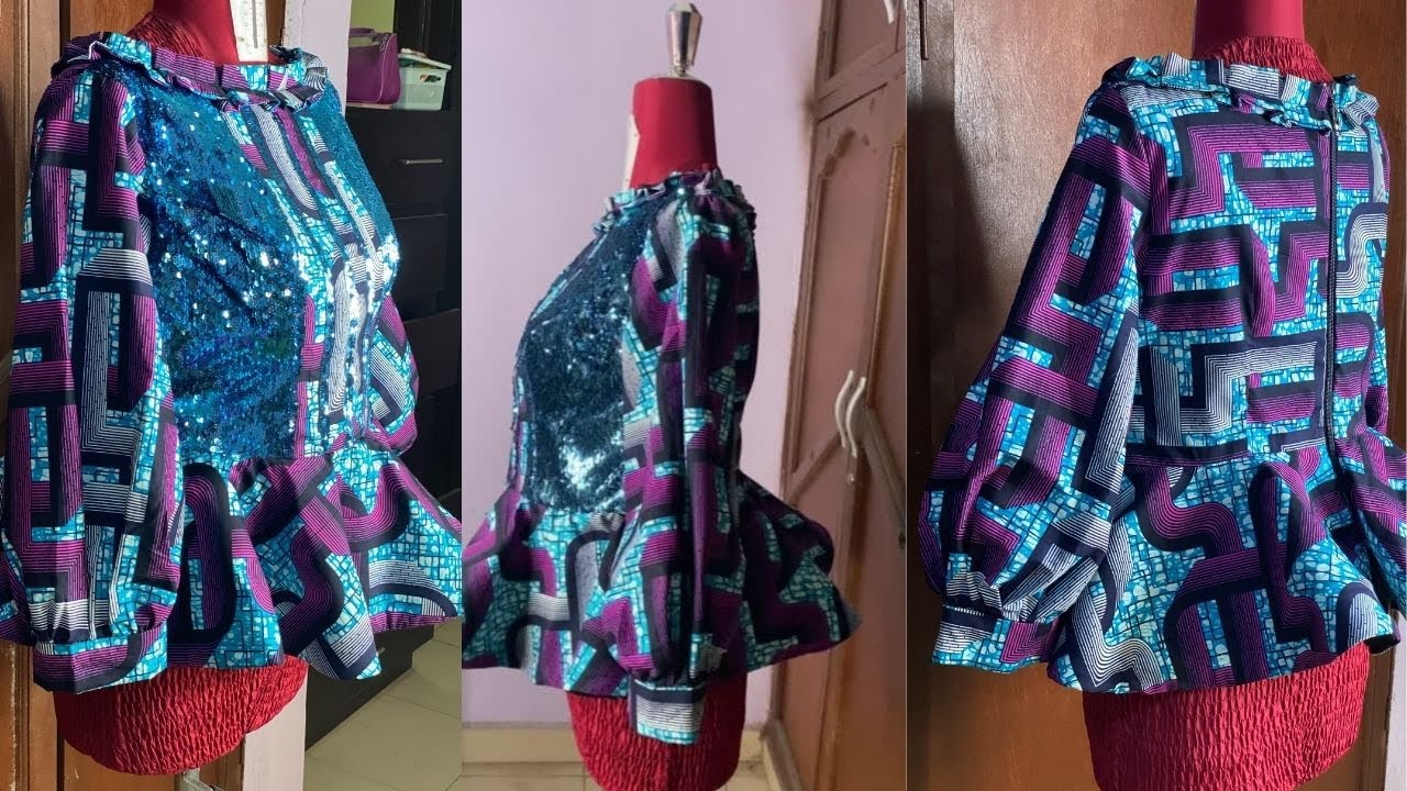 HOW TO SEW A PRINCESS CUT BUSTIER BLOUSE WITH BISHOP SLEEVES - PART 2 OF 2