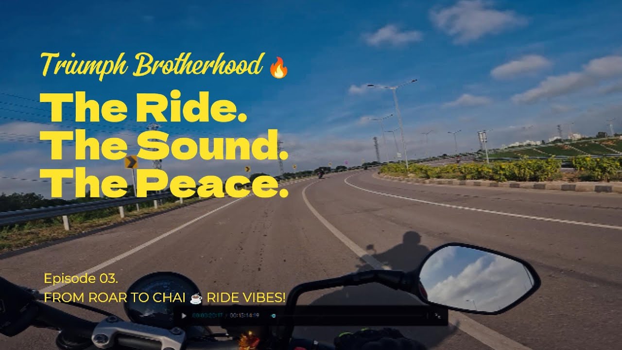 Riding Through the Highway at Sunrise | Triumph Bikes | Exhaust [4K]
