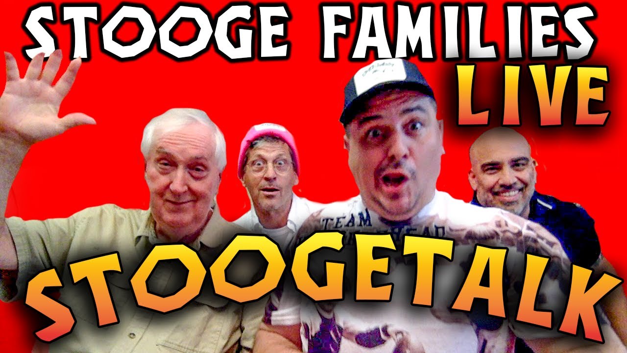 STOOGETALK LIVE &mdash; The Three Stooges+ 100 000 ПОДПИСЧИКОВ! с семьей Three Stooges!
