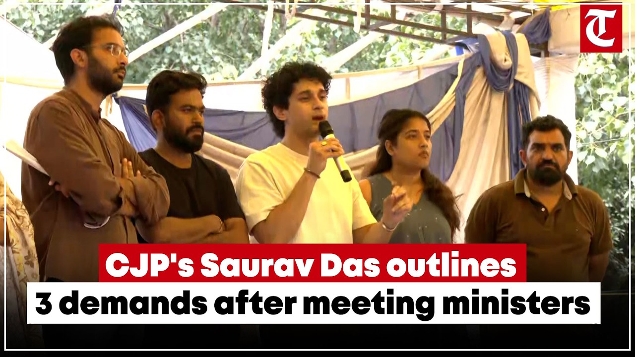 CJP's Saurav Das outlines 3 demands after meeting ministers, says govt positive on key demands