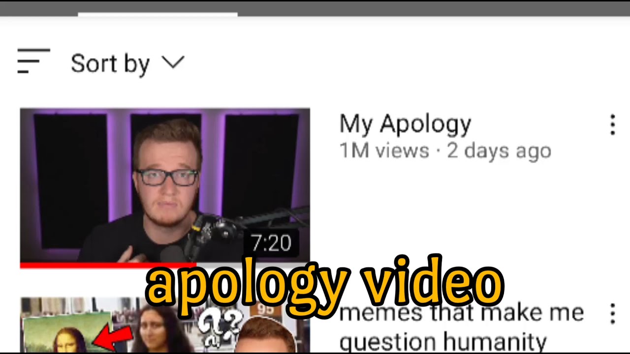 Mini ladd's new apology video in a nutshell