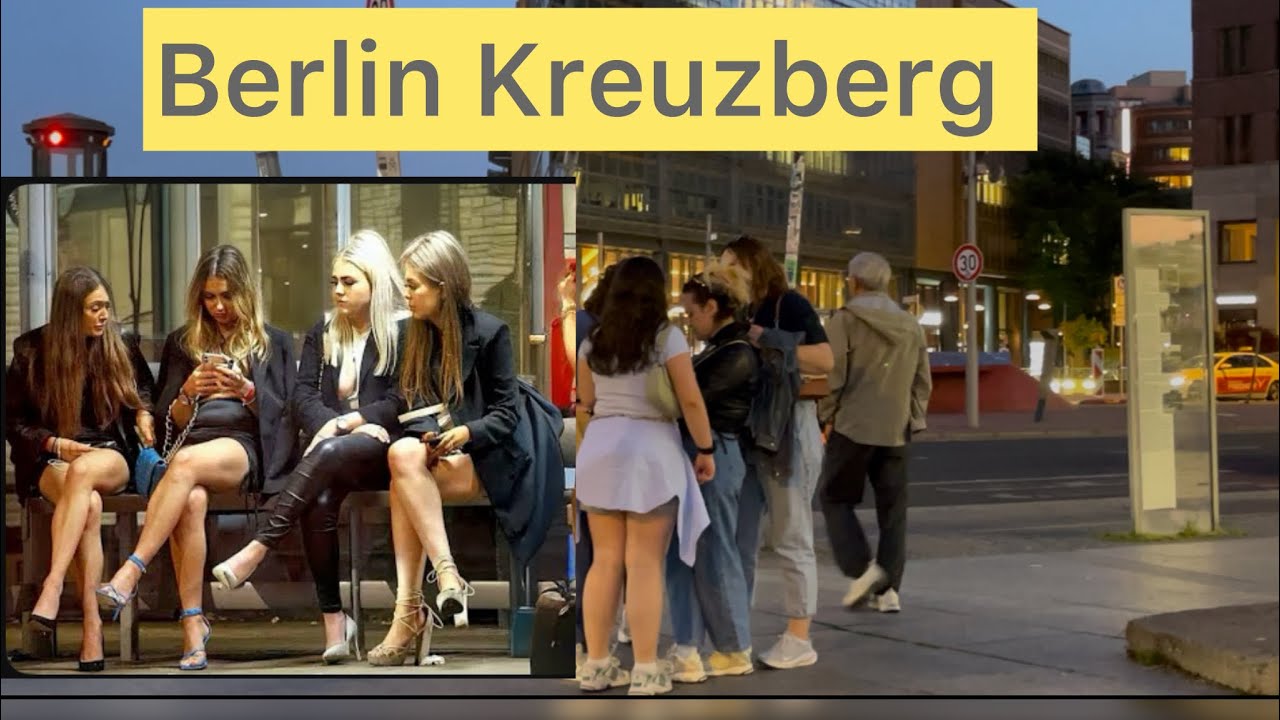 Berlin Kreuzberg at Night Walking Tour Germany 🇩🇪 [4k 60fps] City Nightlife Kottbusser