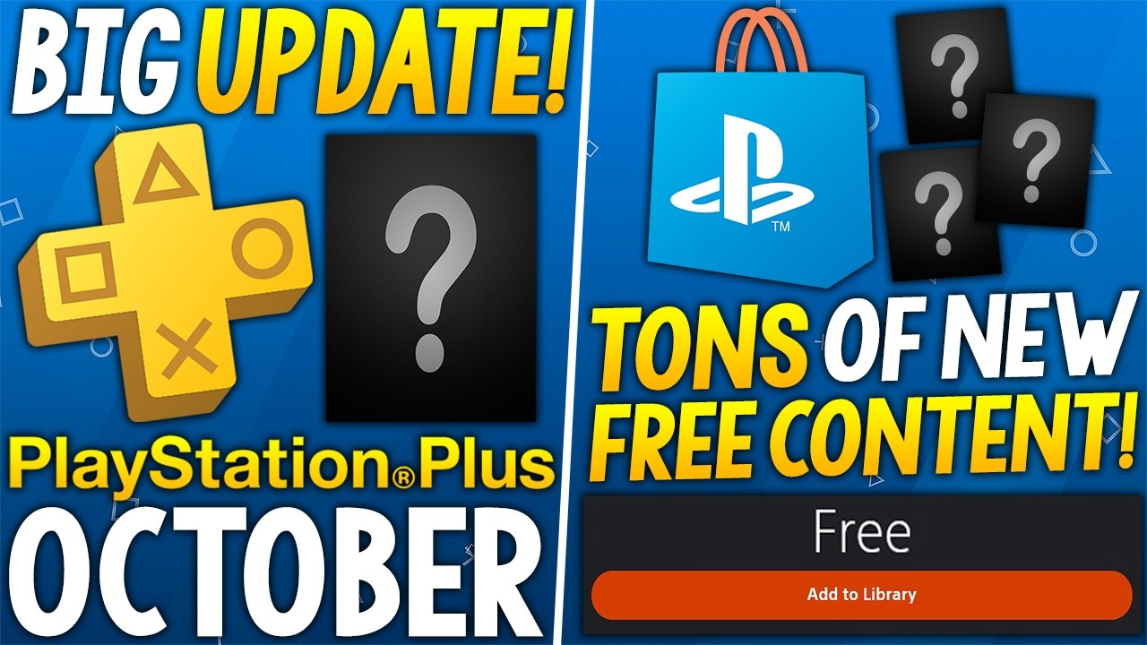 БОЛЬШОЕ ОБНОВЛЕНИЕ PS Plus В ОКТЯБРЕ + МОРЕ БЕСПЛАТНОГО КОНТЕНТА В PSN Store!