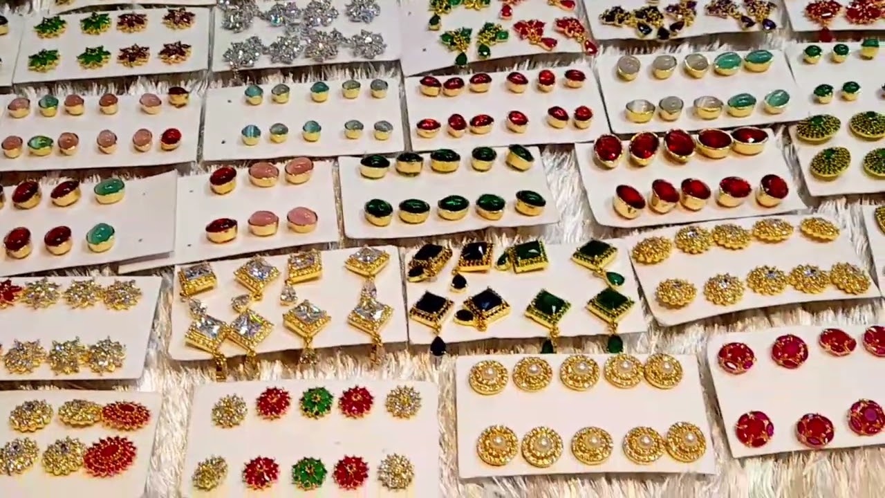 Zircon Earrings|Studs|CZ Stone Studs|Unlimited Designs|Zircon Jewelry|Sagunthala Jewellers|Mylapore