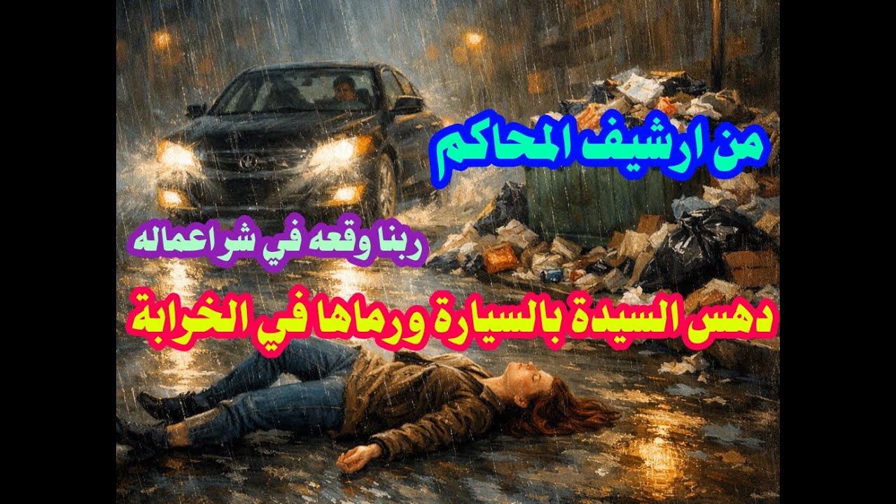 من ارشيف المحاكم حل لغز دهس سيدة بالسيارة وبدل ما يسعفها خدها ورماها من السيارة في الخرابة
