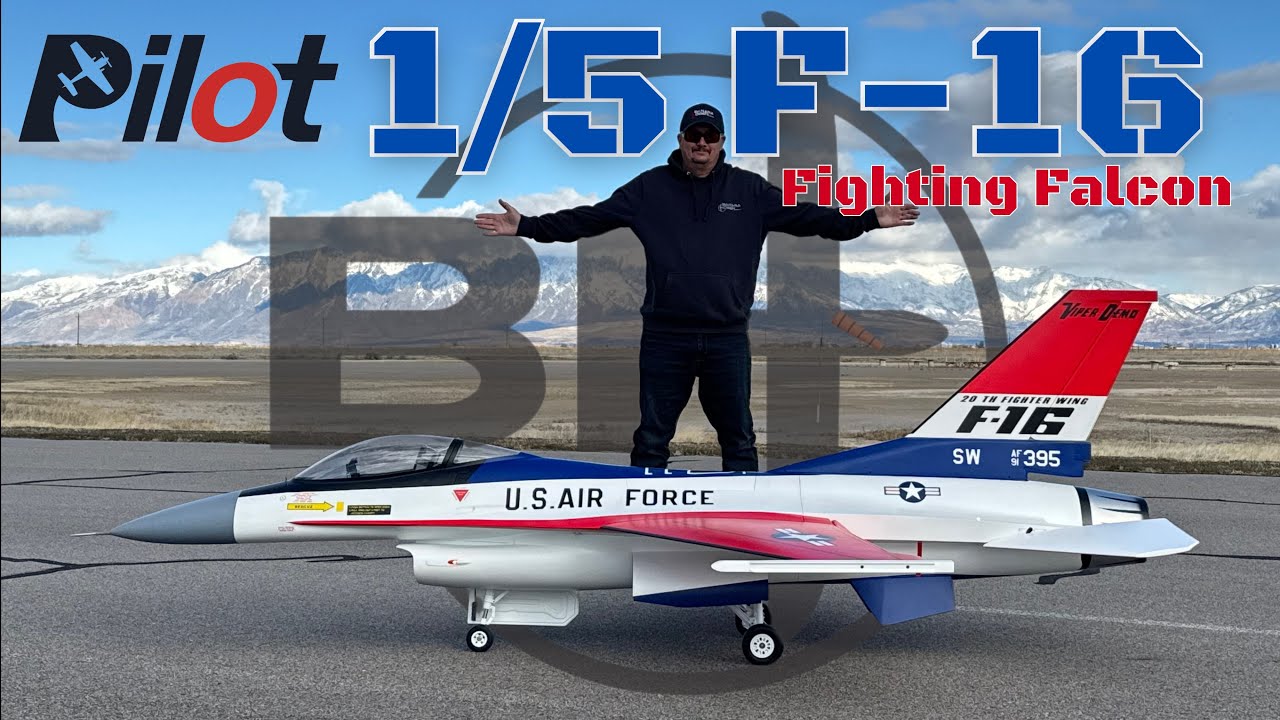 Pilot Rc 1/5 F-16 Fighting Falcon Un-Boxing and review