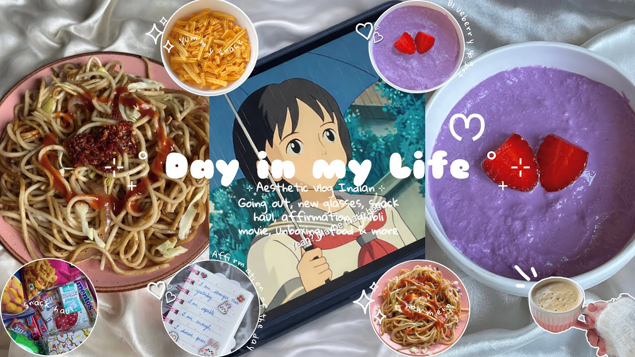 Day in my Life ♡ | Aesthetic vlog 💌 | ghibli, dayout, food 🍧🫧🍒 #minivlog #food #weeklyvlog #explore