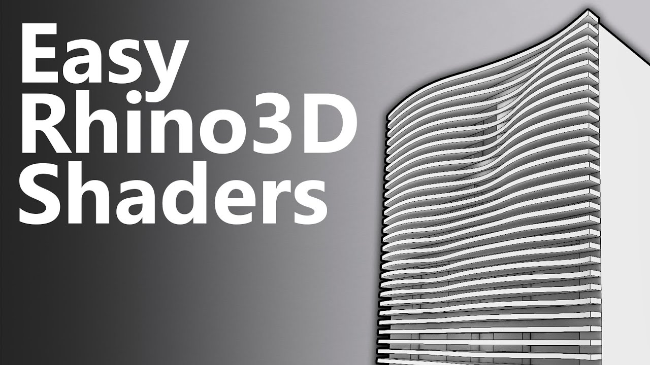 Как использовать контуры для шейдеров в Rhino 3D