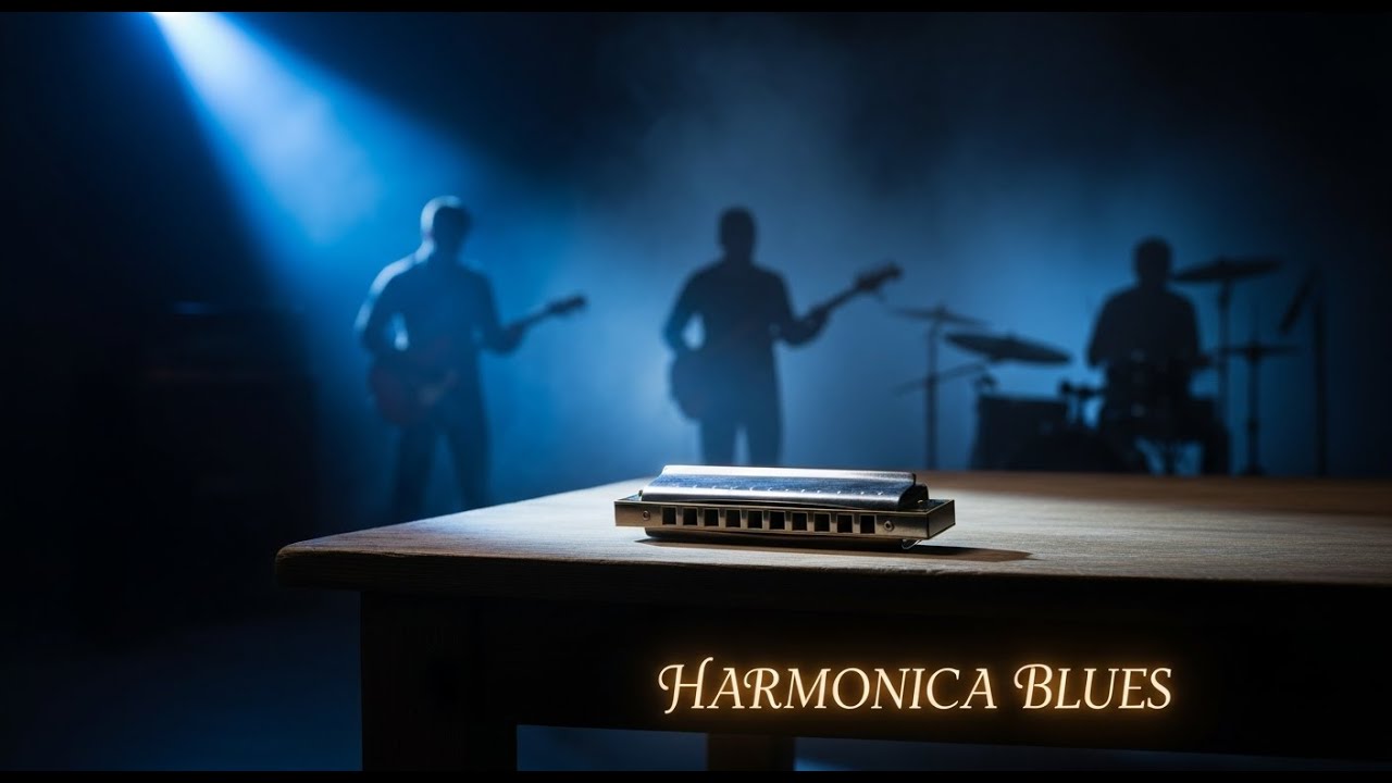 Harmonica Blues Instrumental – Shadows Moving in the Dark