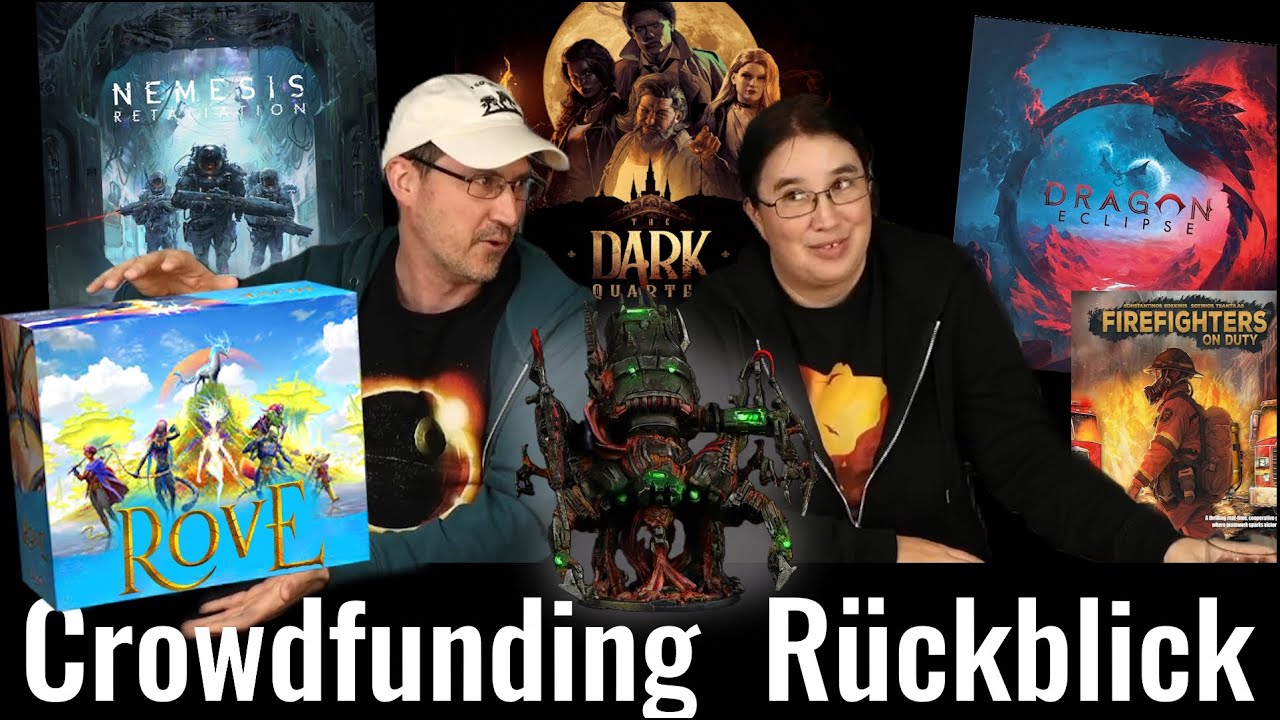 Crowdfunding Rückblick Dezember 25 - Rove, Dragon Eclipse, the Dark Quarter, Nemesis Retaliation uvm