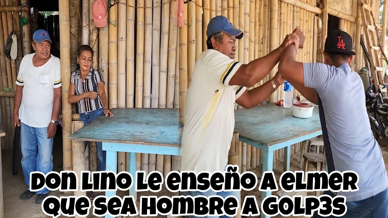 elmer esta sacando a don lino de su casa para vivir con jucho/don lino lo agarro a g0lp3s!!