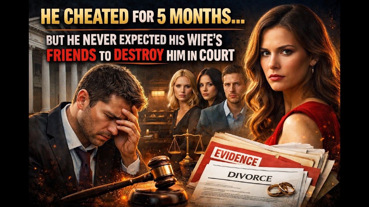 HE CHEATED FOR 5 MONTHS… BUT HE NEVER EXPECTED HIS WIFE’S FRIENDS TO DESTROY HIM IN COURT
