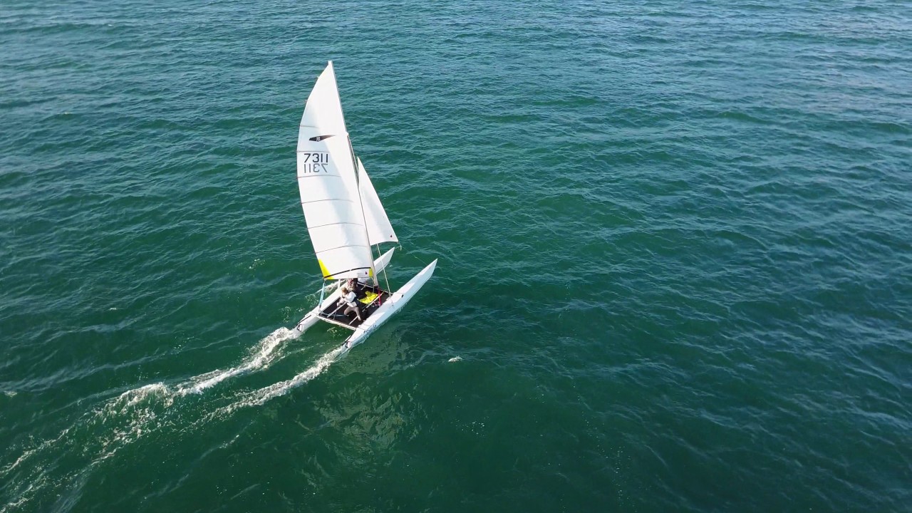 Winter Dart 18 Sailing from Windsport