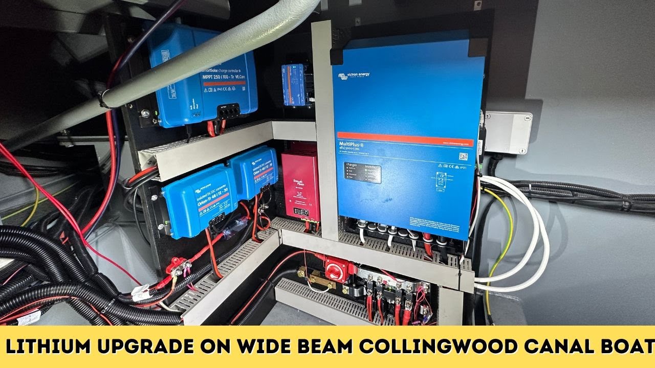 Lithium upgrade on wide beam Collingwood canal boat