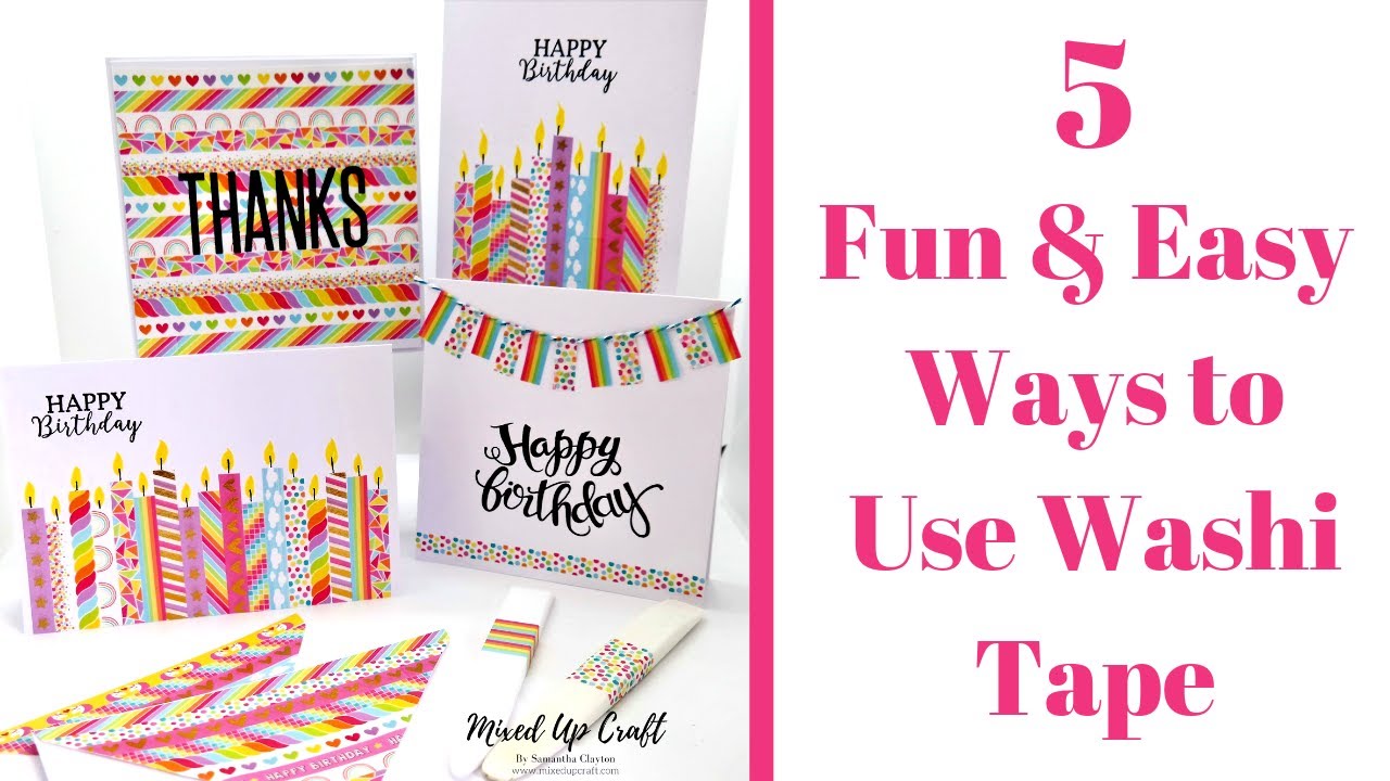 5 Fun & Easy Ways To Use Washi Tape