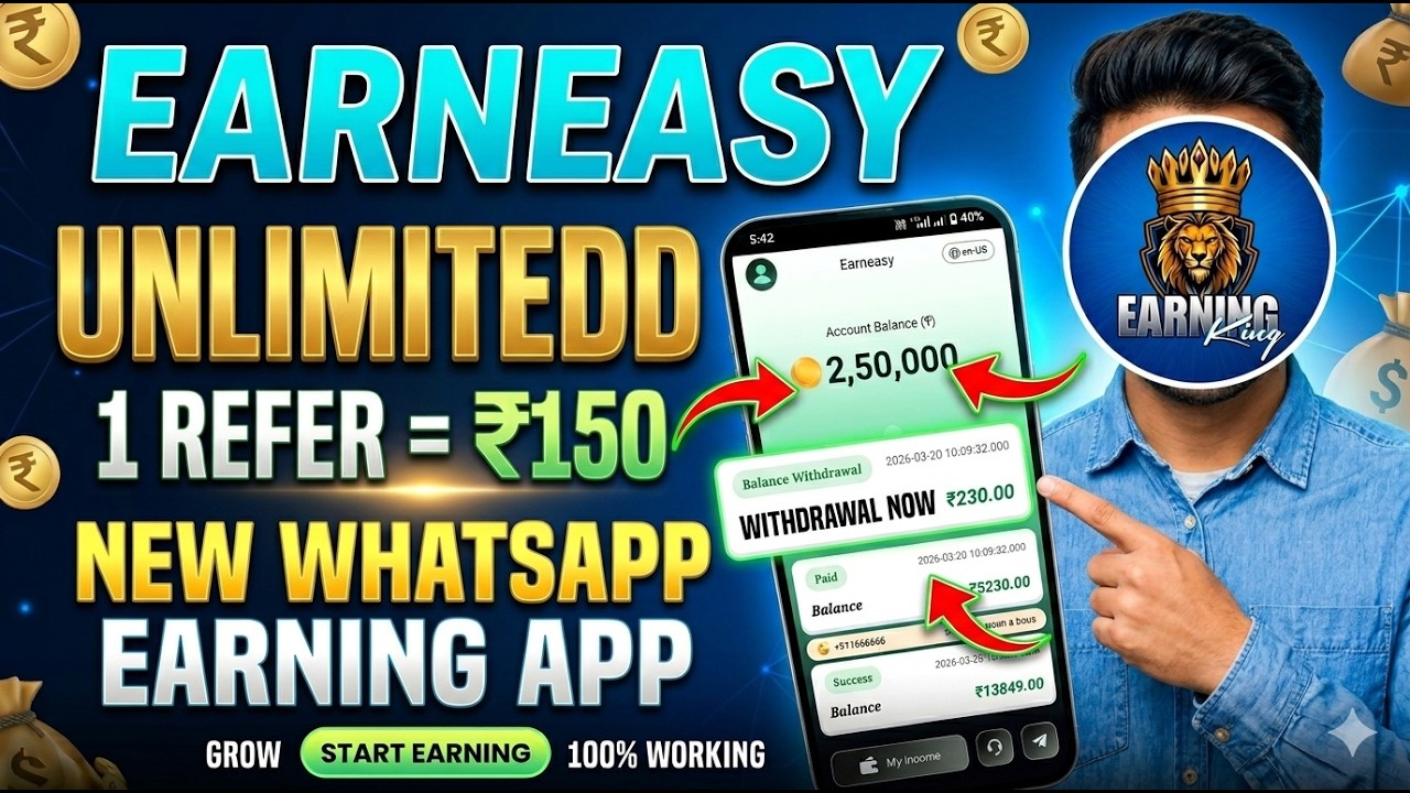 earneasy se paisa kaise kamaye new whatapp earning app goshare jaisa dusraapp earneasy real ya fake