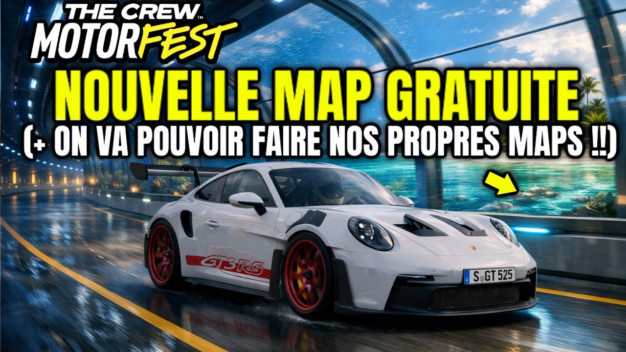 THE CREW MOTORFEST : NOUVELLE MAP GRATUITE ! ON VA POUVOIR CRÉER NOS MAPS !