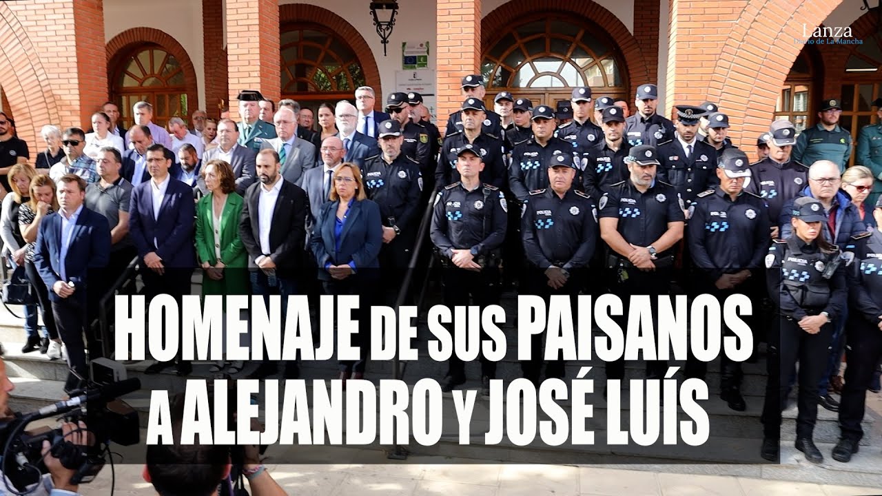 El pueblo de Argamasilla de Calatrava se vuelca en el homenaje a Alejandro y José Luis