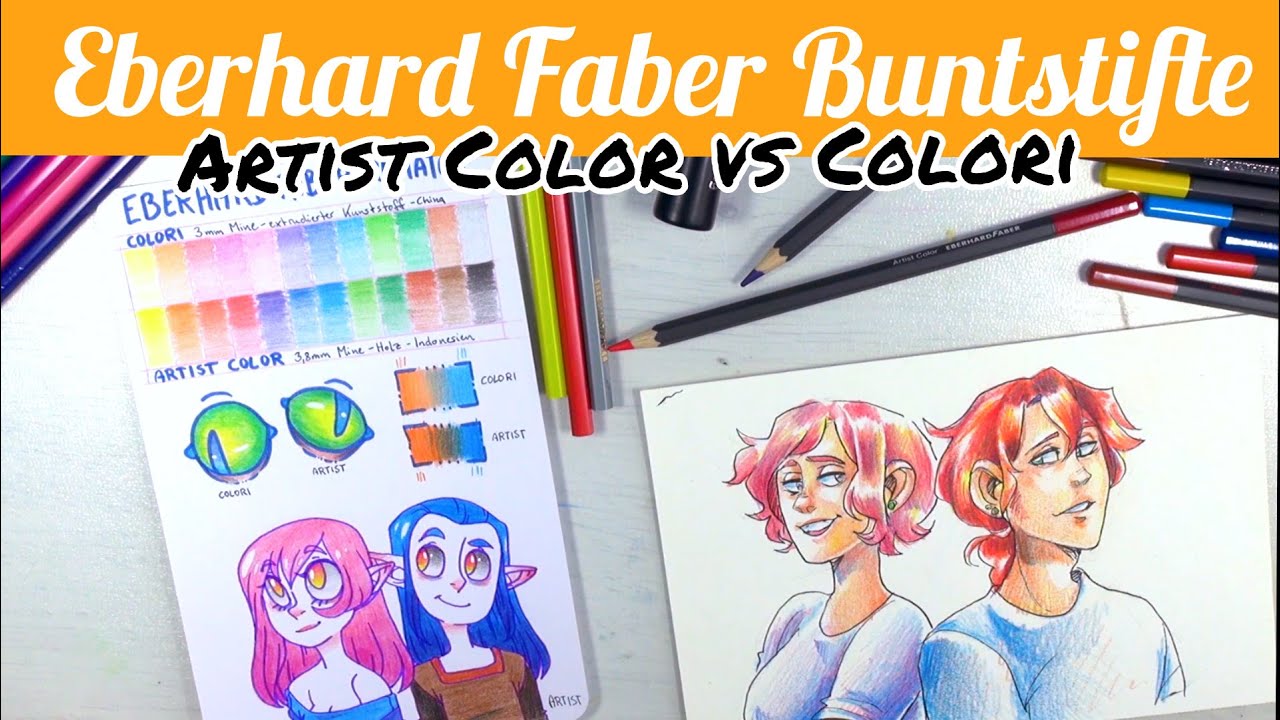 EBERHARD FABER BUNTSTIFTE - Artist Color VS Colori - (Art Supply Vergleich)