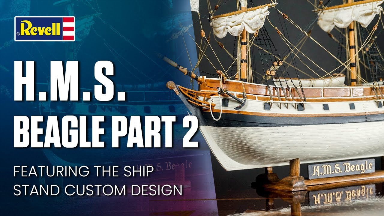 Custom stand design for Revell's ship