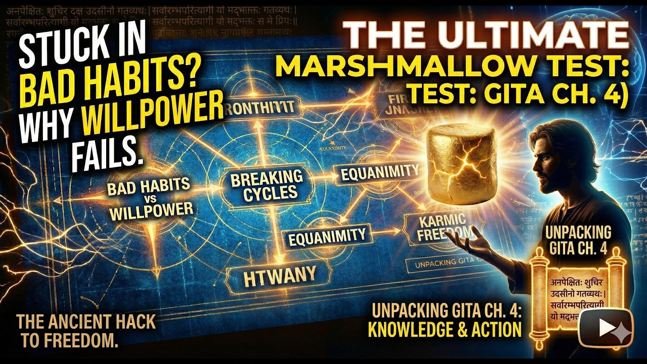 Bhagavad Gita  Chapter 4 | Why You’re Not Actually Free: The Marshmallow Test