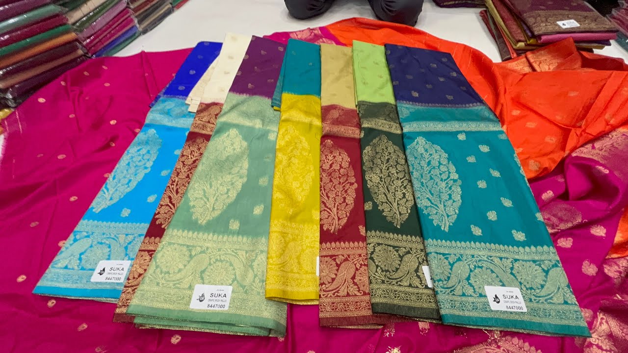 wow!🔥100/-Unbelievable price 😍 Budget friendly Unique style Sarees wholesale in Chickpet Bengaluru