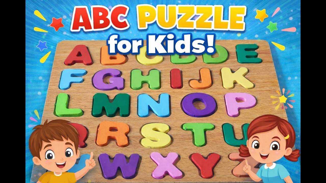 Fun ABC Puzzle for preschoolers and young children | Help me find the alphabet letters | Educational