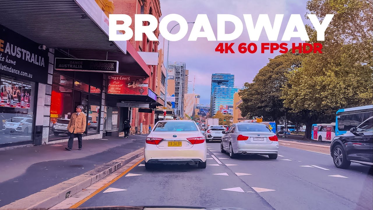 Sydney City Drive: Croydon Park to Ultimo via Ashfield & Broadway | 4K HDR 60FPS Scenic Tour