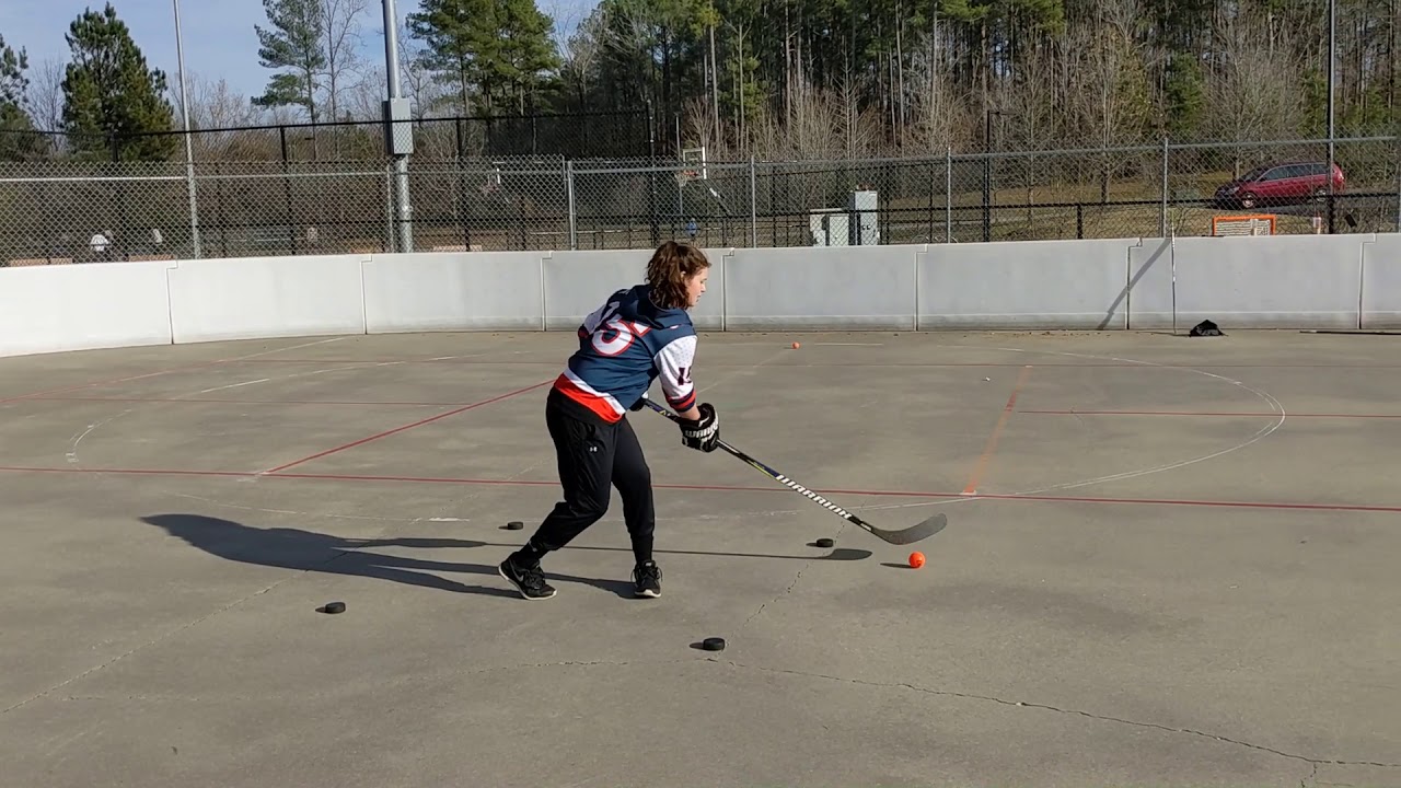 Ball hockey skills episode 2 - Around the world stick handling drill pt. 2